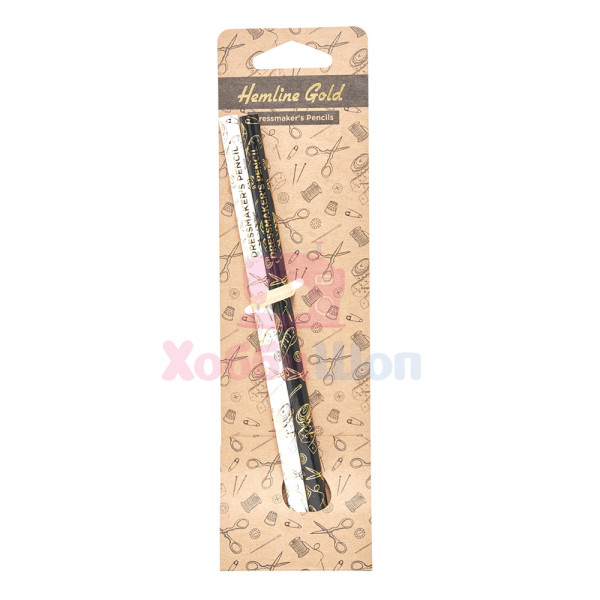 Маркировочный карандаш водорастворимый белый/серый Hemline Gold 2шт. 299.2.HG 